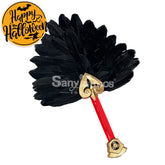 【In Stock】Game Genshin Impact Cosplay Kujo Sara Feather Fans Accessory Prop
